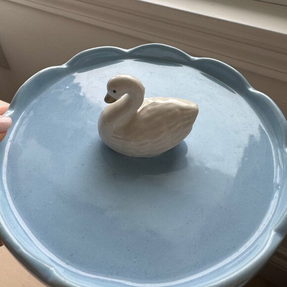 Ceramic Swan Ring Holder Dish – Jewelry Tray Vanity Decor - Picture 5 of 8